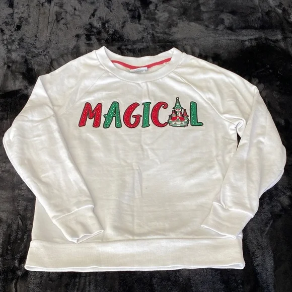 Disney Parks Castle Christmas sweatshirt - Picture 1 of 2